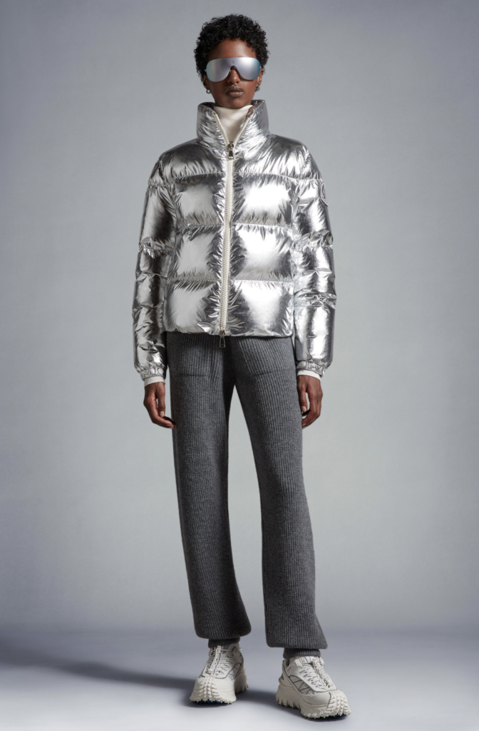 moncler giubbotto argento