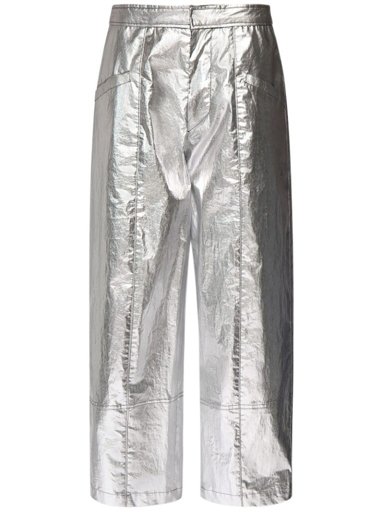 isabel marant luisa pantaloni argento