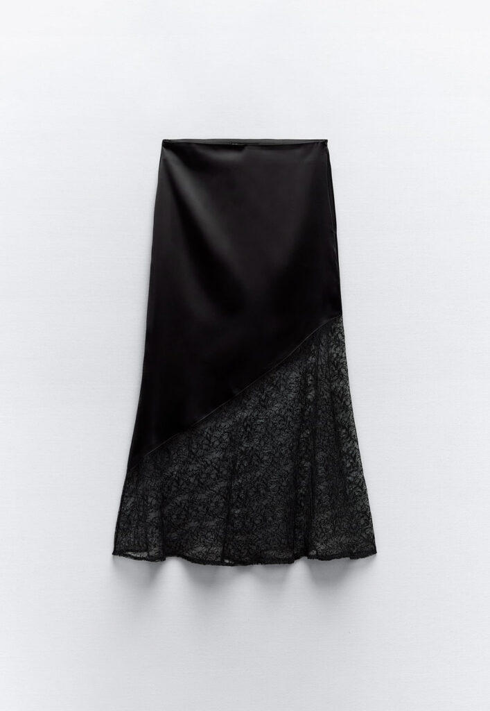 Gonna satinata Zara